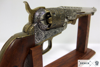 Photo XP1040L-03.jpg Réplique décorative Denix de revolver Colt Navy 1851