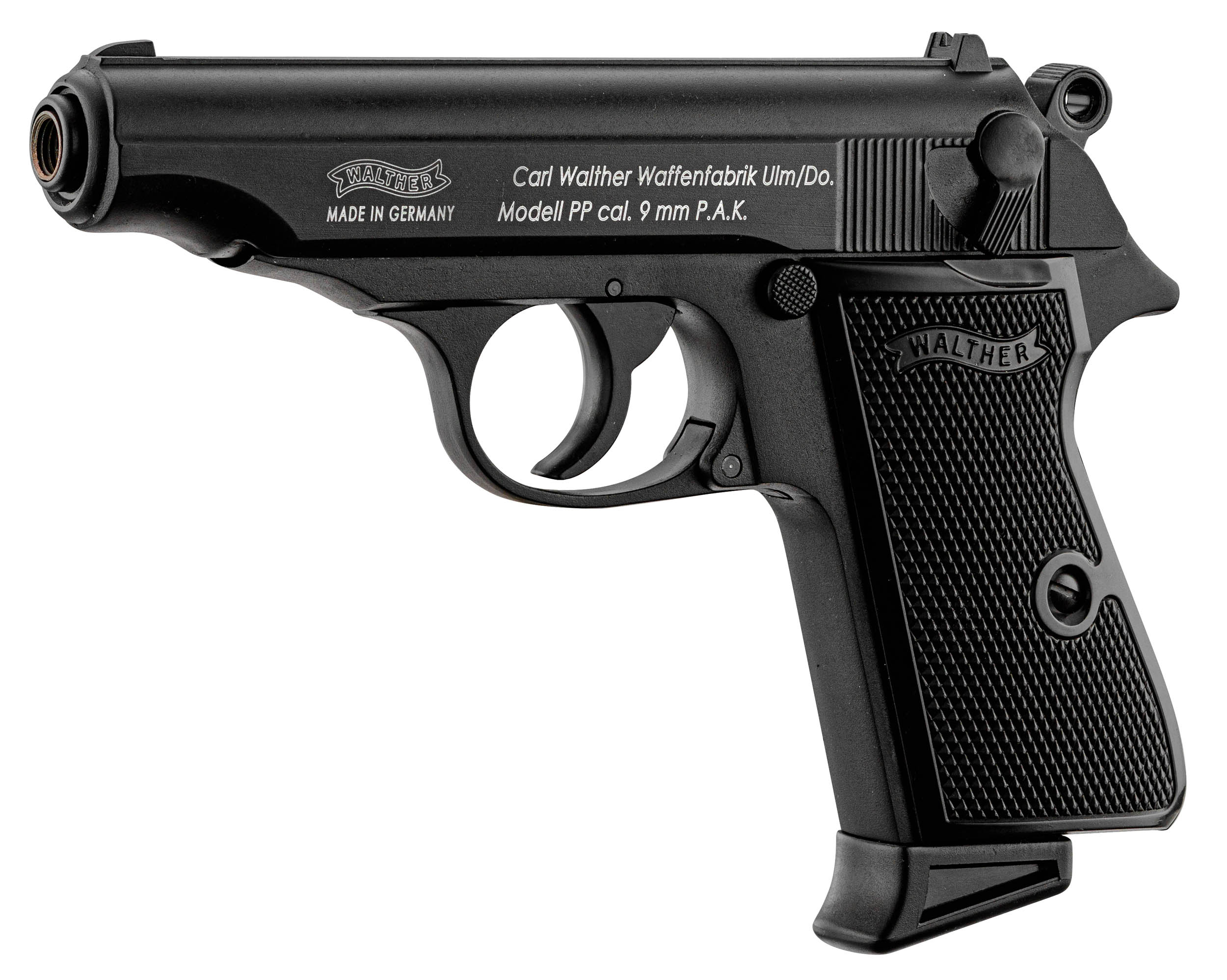Pistolet 9 mm à blanc Walther PP noir