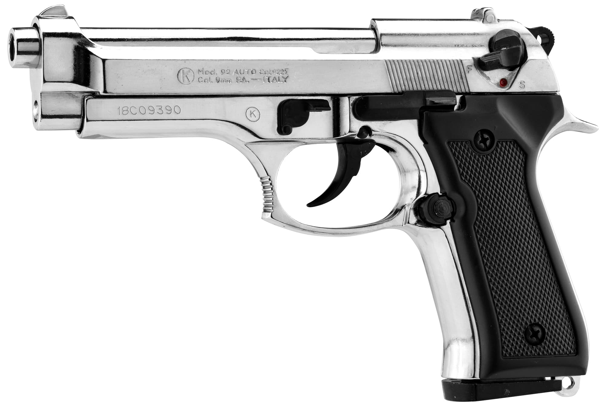 Pistolet alarme CHIAPPA 92 AUTO calibre 9 mm à blanc ou à gaz - Armurerie  Pisteurs