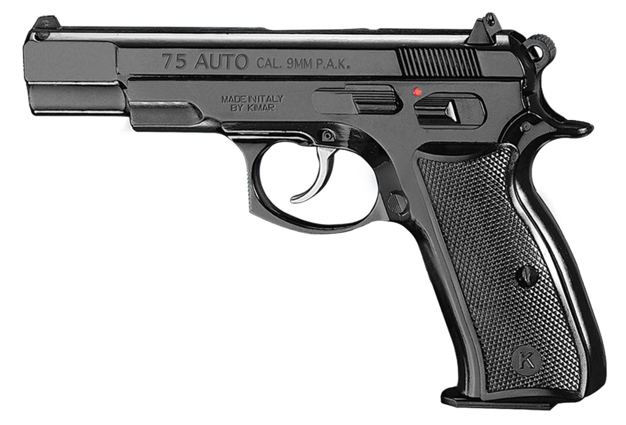 AB235-Pistolet 9 mm &agrave; blanc Chiappa CZ75 W bronz&eacute; - AB235