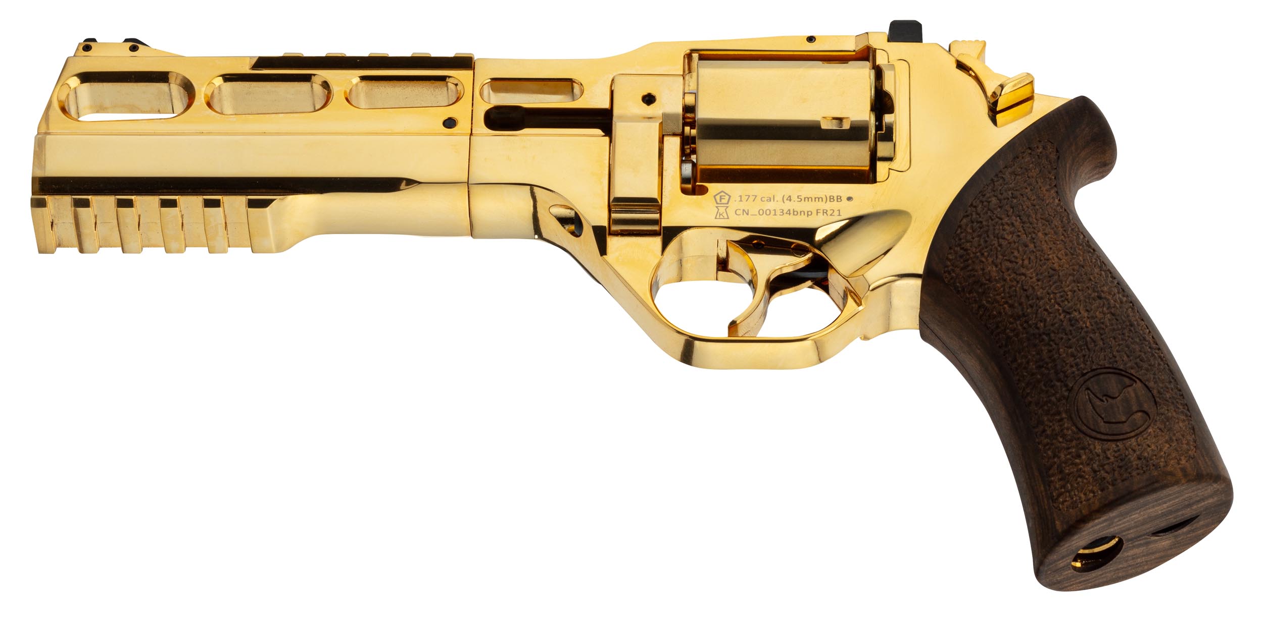 ACP012-12 Réplique Airgun revolver CO2 CHIAPPA RHINO Edition Gold 4,5mm