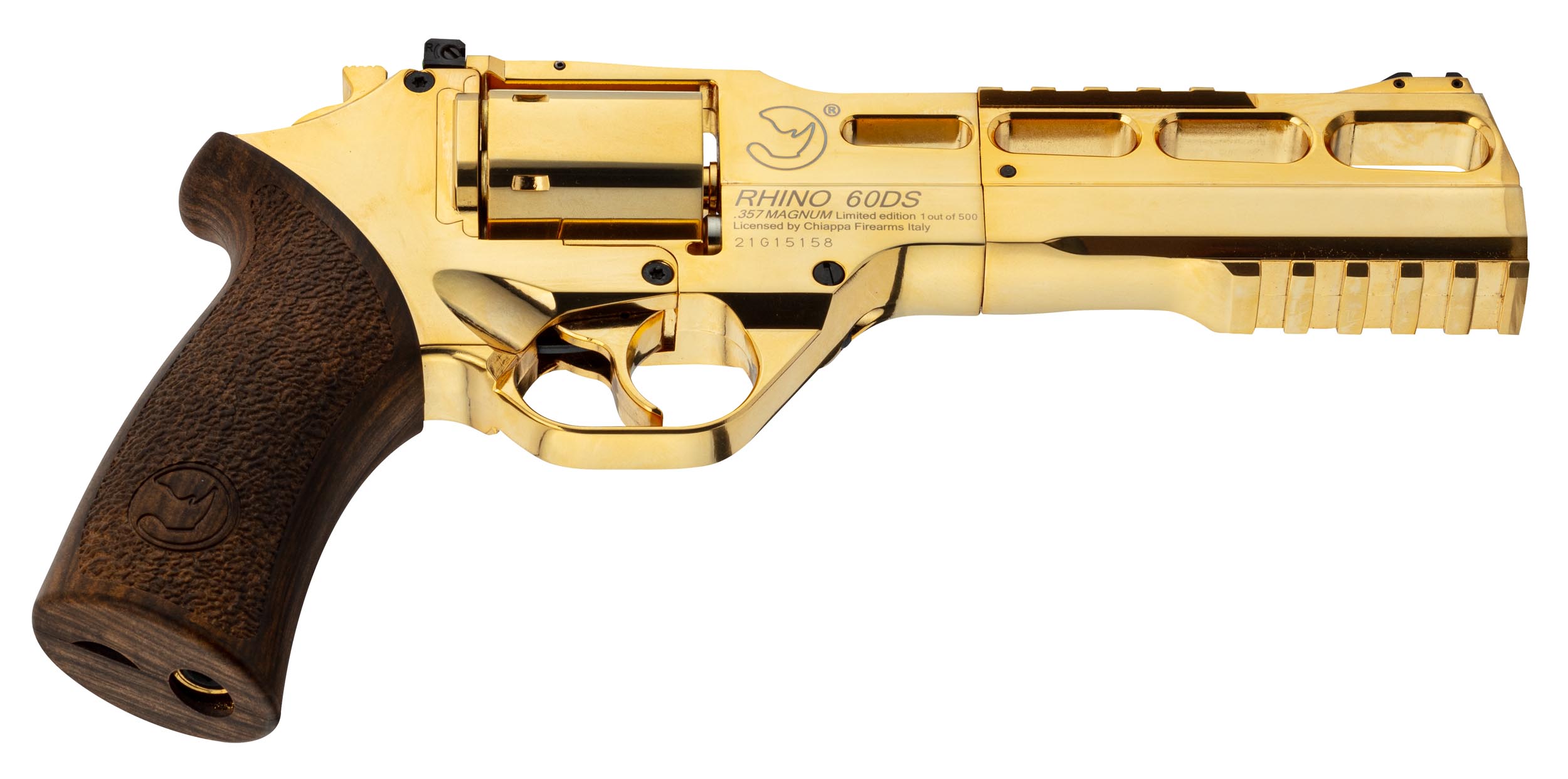 ACP012-13 Réplique Airgun revolver CO2 CHIAPPA RHINO Edition Gold 4,5mm