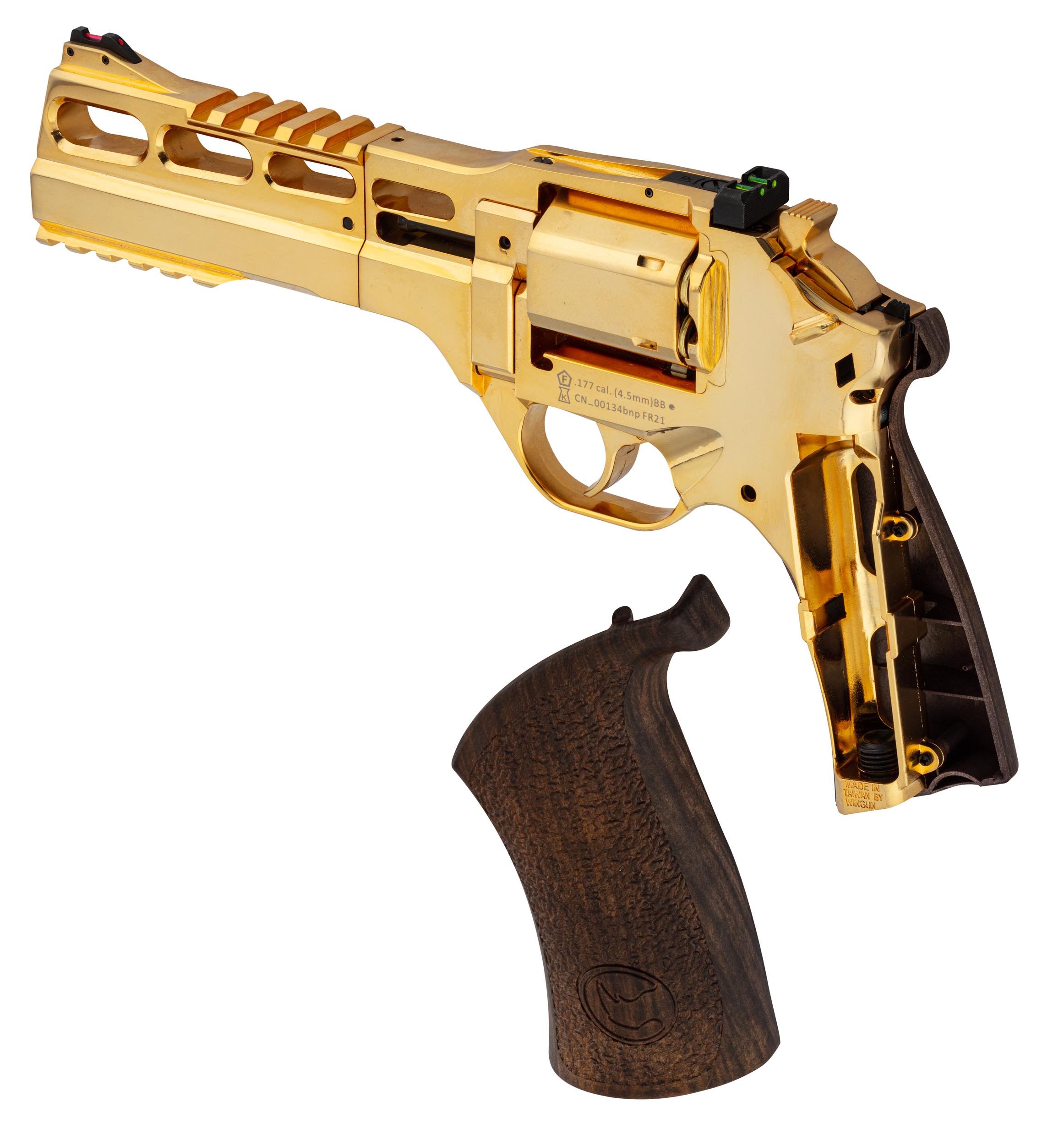 ACP012-17 Réplique Airgun revolver CO2 CHIAPPA RHINO Edition Gold 4,5mm