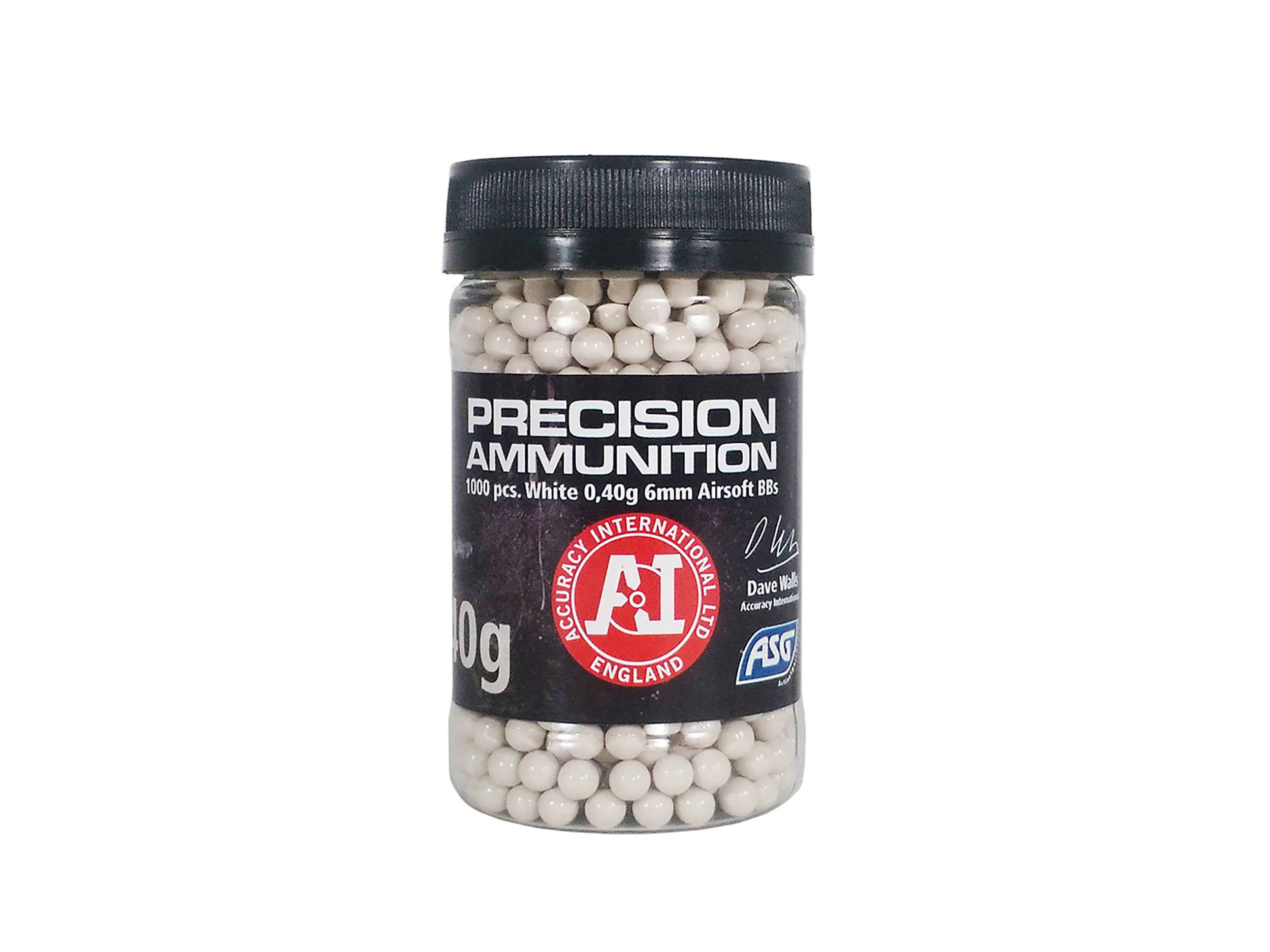Billes Airsoft 6mm Accuracy Int. 0.40g x 1000 blanches