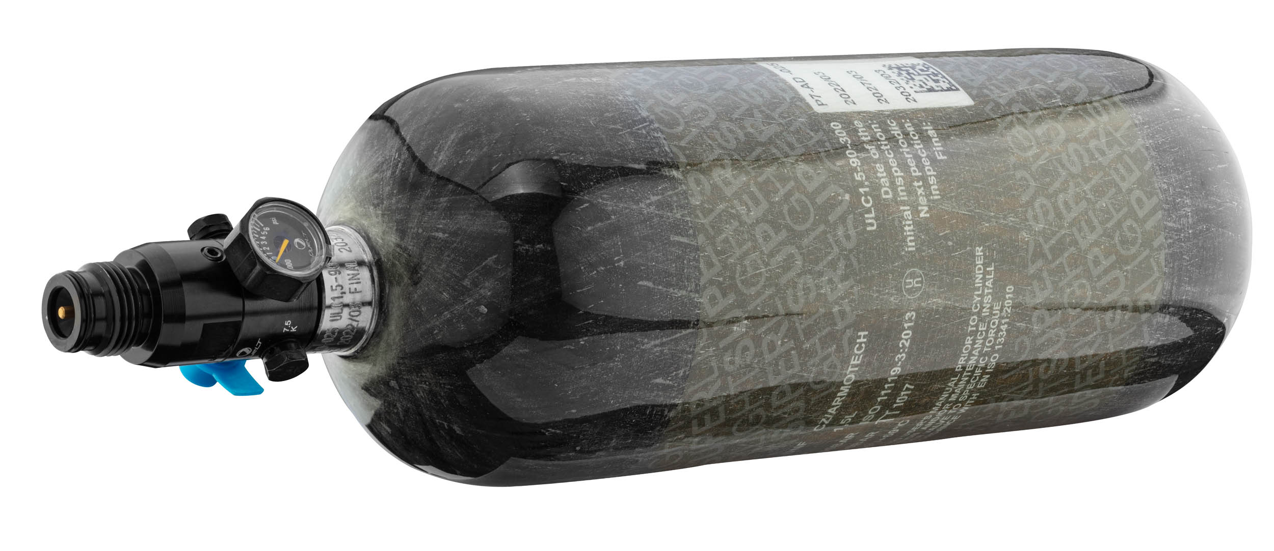 SUPRA Kevlar Air tank 1,5L 4500 PSI with regulator Armotech