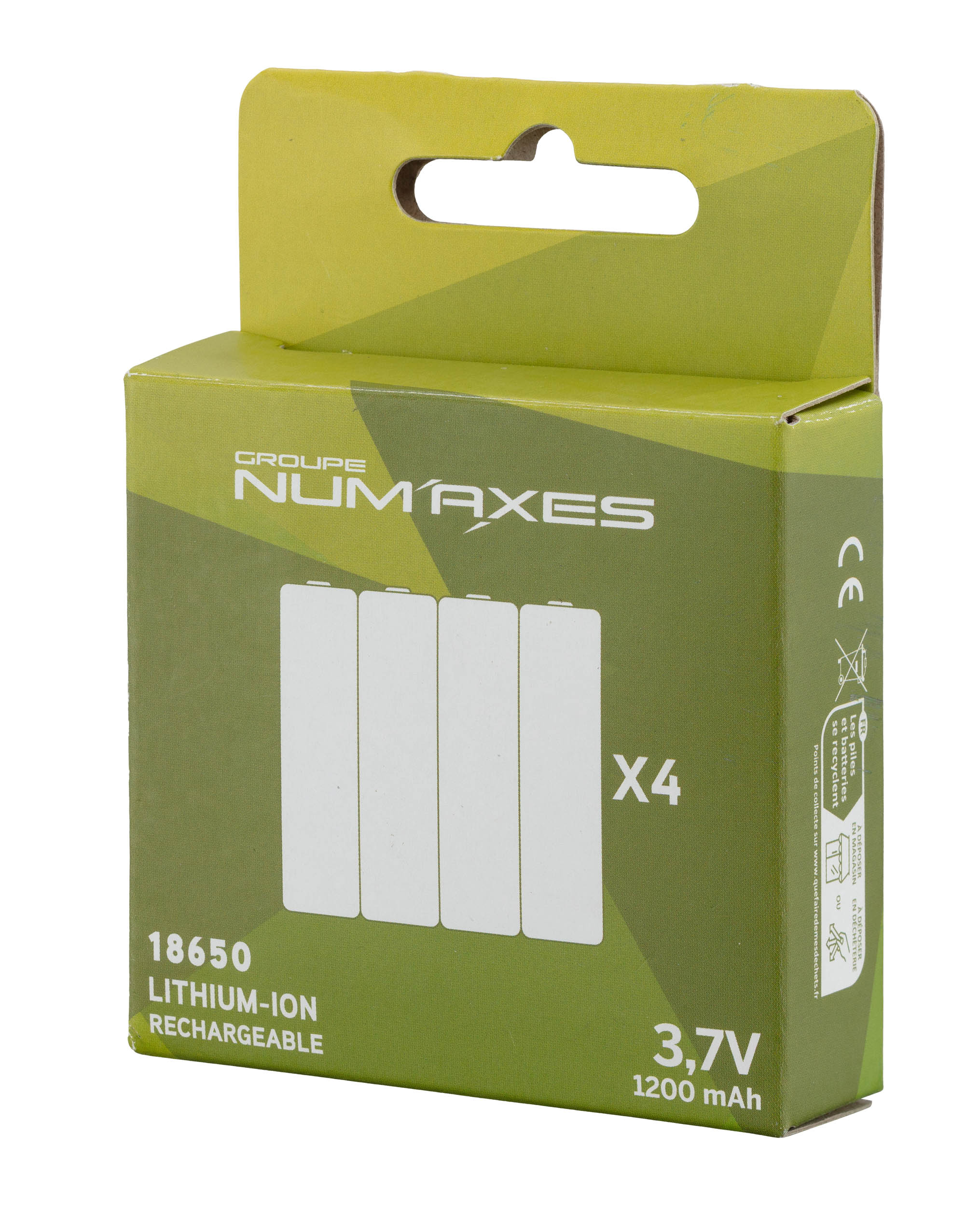 Num Router Battery Num’Axes batteries rechargeables 18650 x4