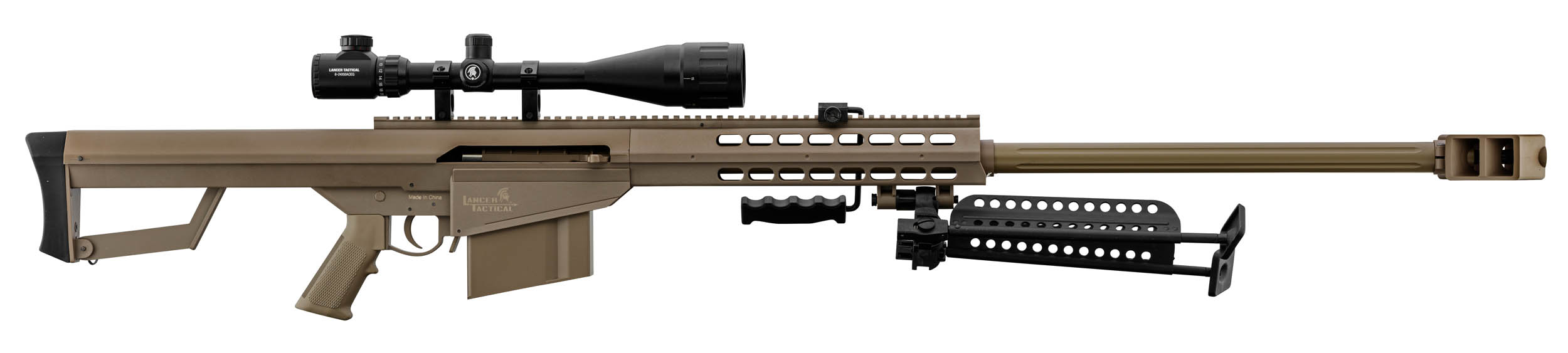 PCKLR3052-10 Pack Sniper LT-20 tan M82 1,5J + lunette + bi-pied + poignée - PCKLR3052
