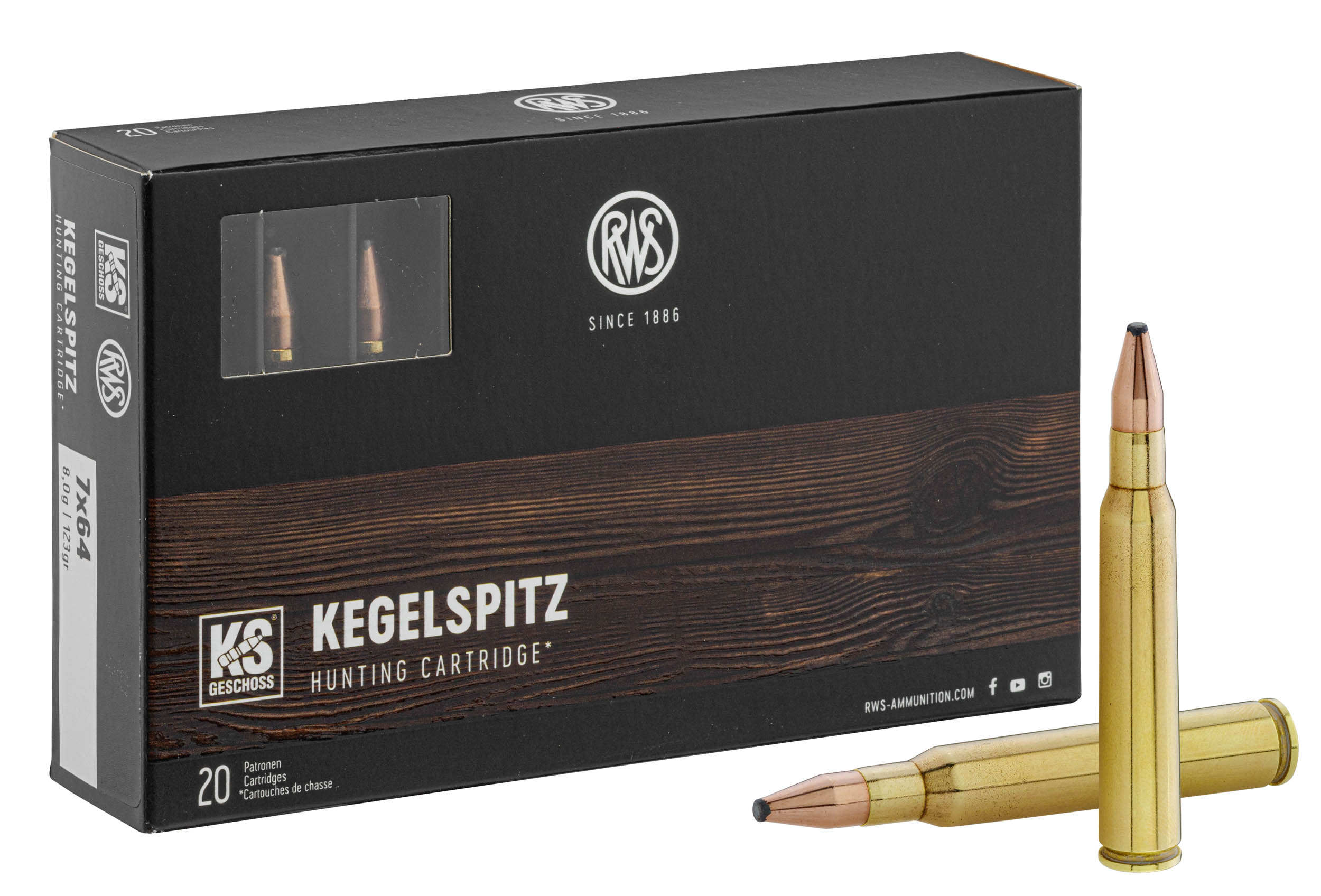 7x46 Rws RWS 7x64 Pointe conique KS