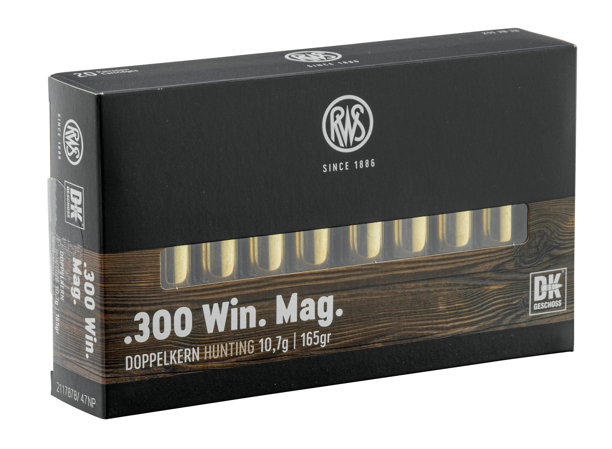 Gp Rws RWS .300 Win Mag Double noyau DK 165 gr / 10.7 g
