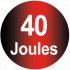 Energy 40 joules